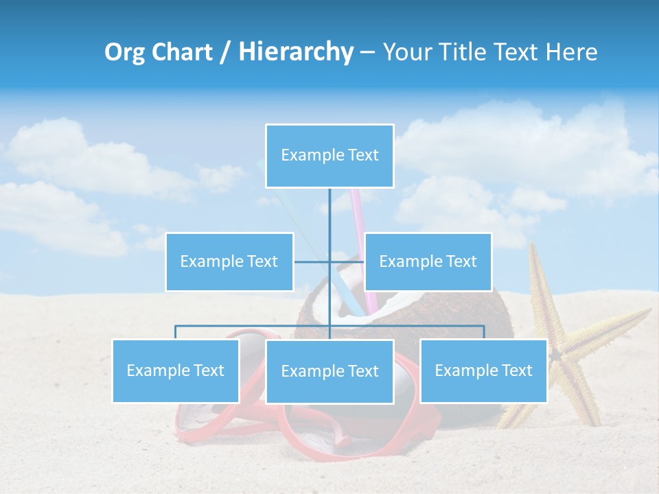Refreshment Blue Scenic PowerPoint Template