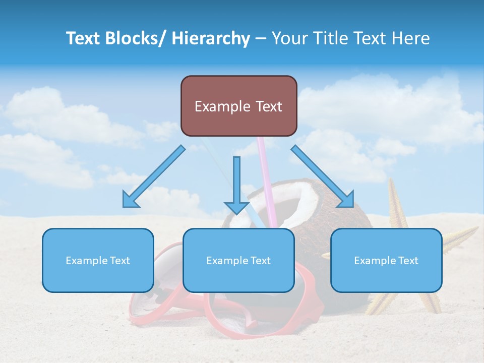Refreshment Blue Scenic PowerPoint Template