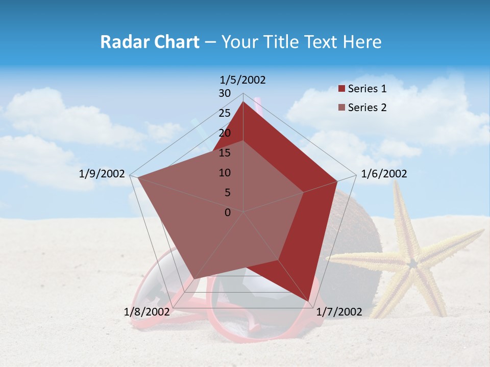Refreshment Blue Scenic PowerPoint Template