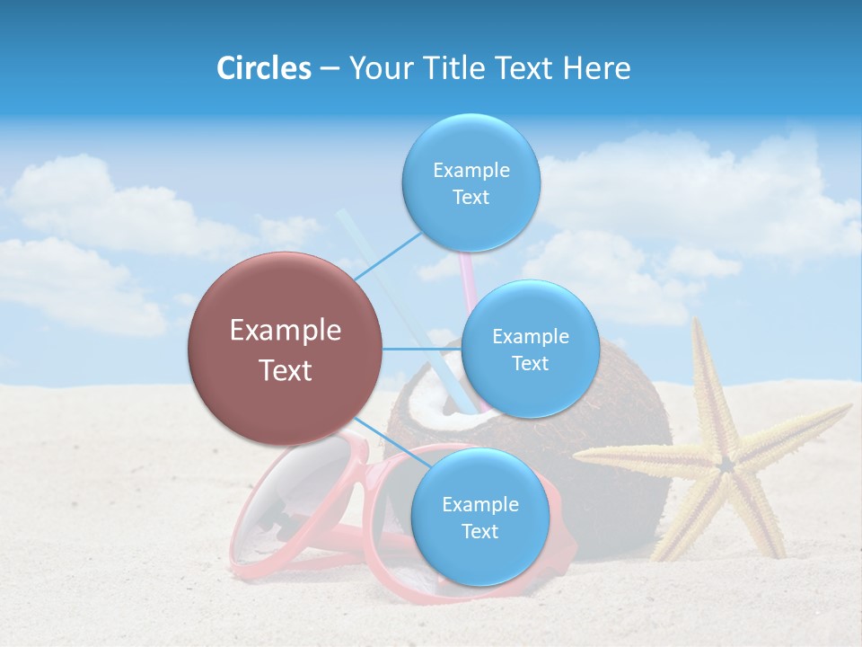 Refreshment Blue Scenic PowerPoint Template