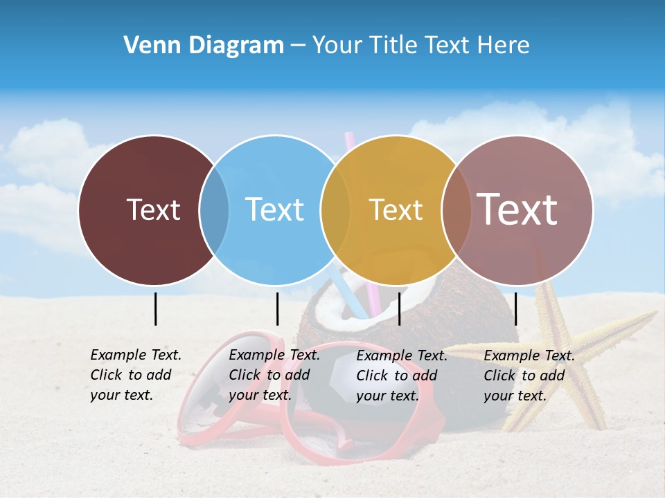 Refreshment Blue Scenic PowerPoint Template