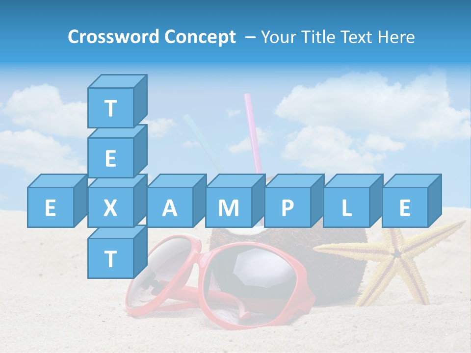Refreshment Blue Scenic PowerPoint Template