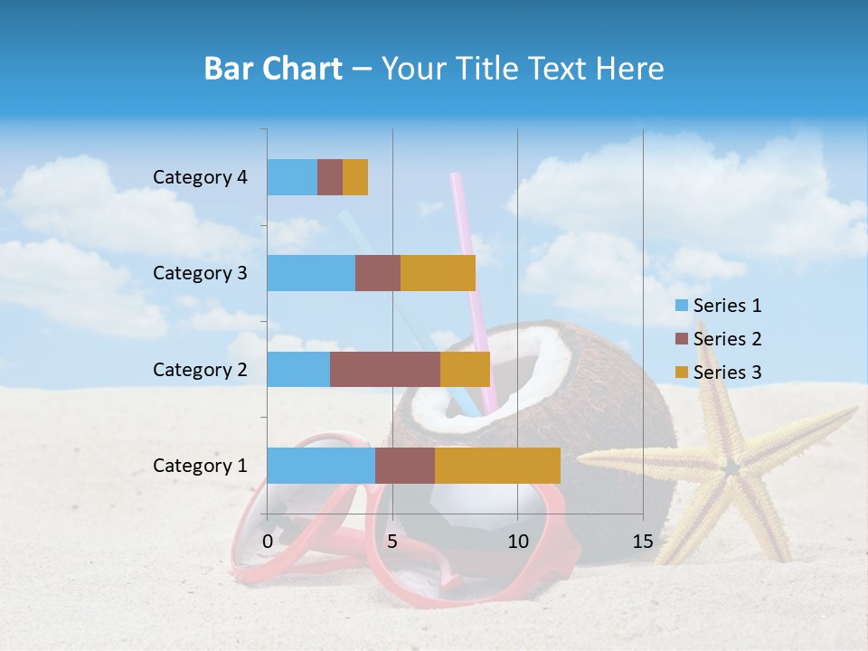 Refreshment Blue Scenic PowerPoint Template
