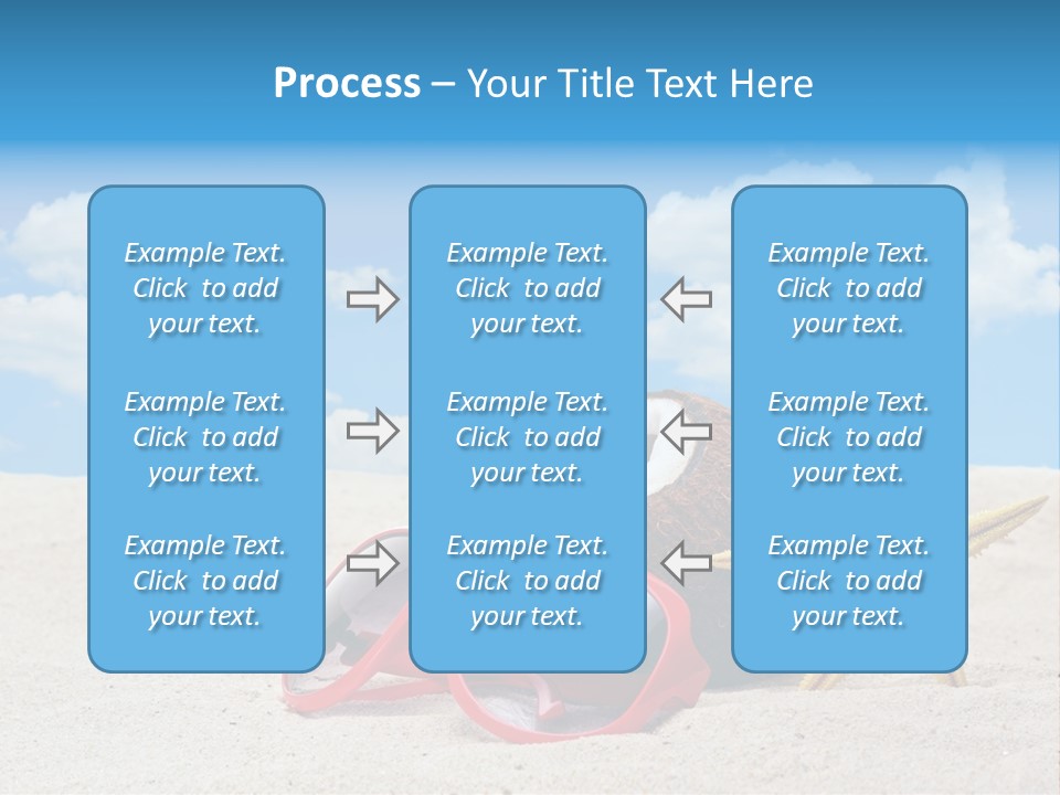 Refreshment Blue Scenic PowerPoint Template