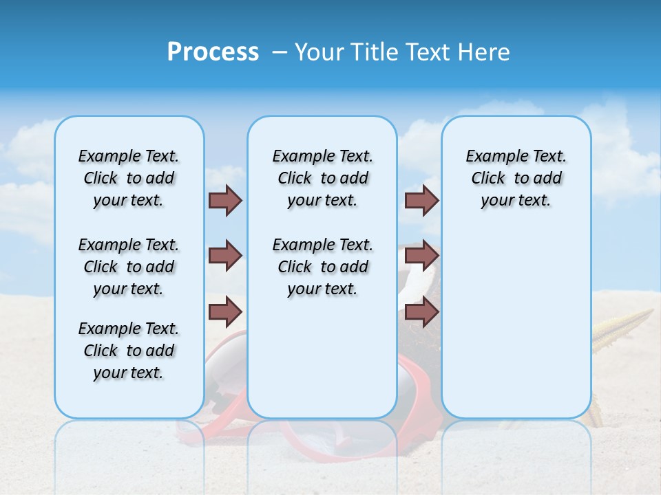 Refreshment Blue Scenic PowerPoint Template