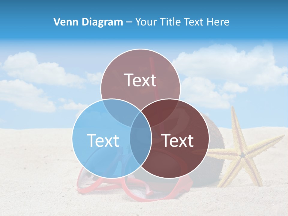 Refreshment Blue Scenic PowerPoint Template