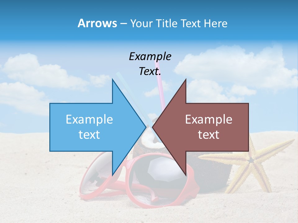 Refreshment Blue Scenic PowerPoint Template