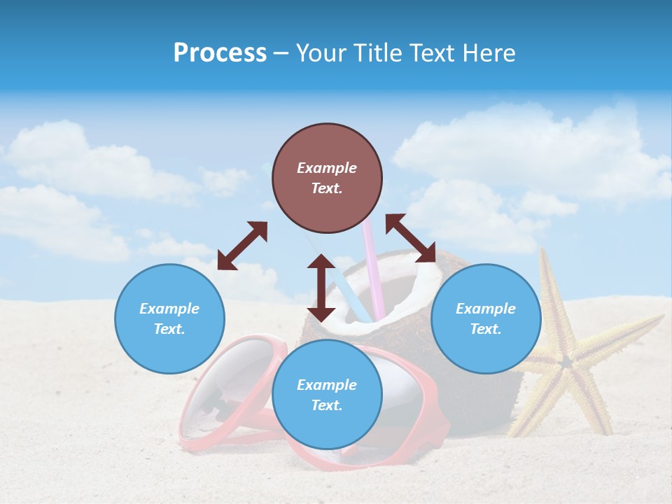 Refreshment Blue Scenic PowerPoint Template