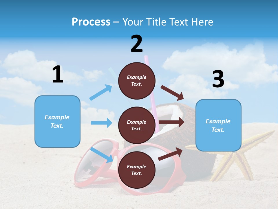 Refreshment Blue Scenic PowerPoint Template