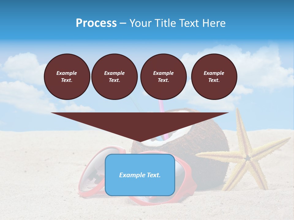 Refreshment Blue Scenic PowerPoint Template