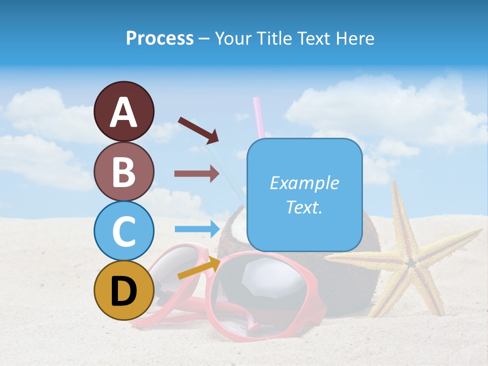 Refreshment Blue Scenic PowerPoint Template