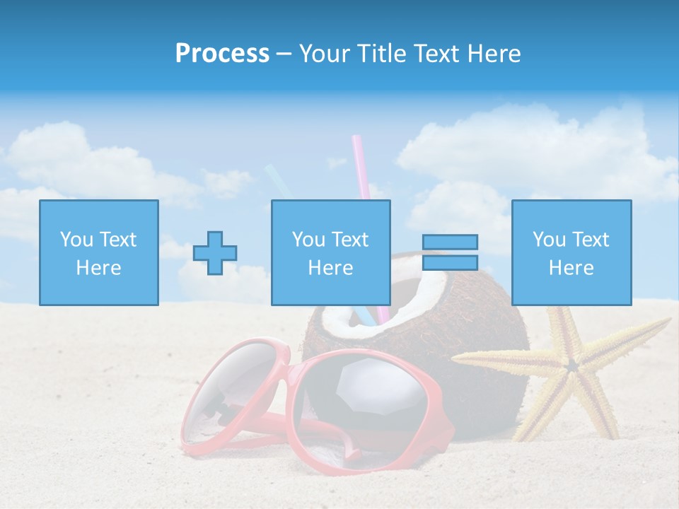 Refreshment Blue Scenic PowerPoint Template