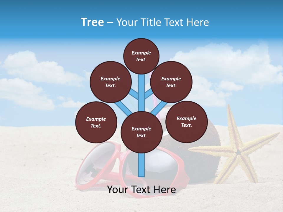 Refreshment Blue Scenic PowerPoint Template