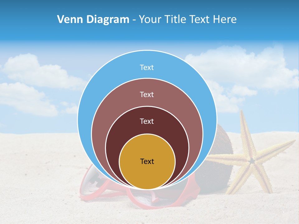 Refreshment Blue Scenic PowerPoint Template