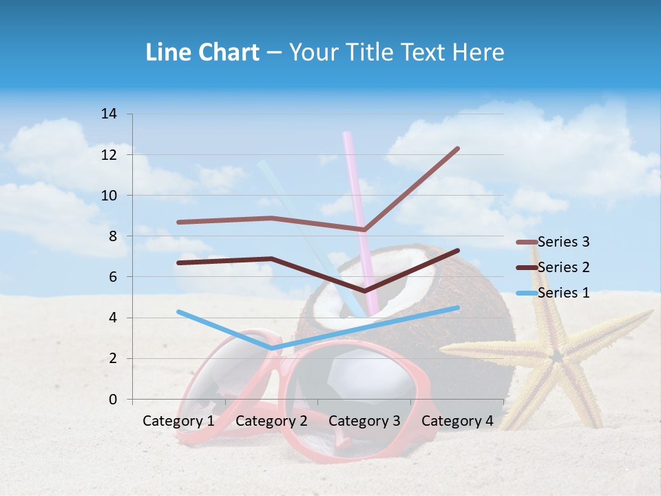 Refreshment Blue Scenic PowerPoint Template