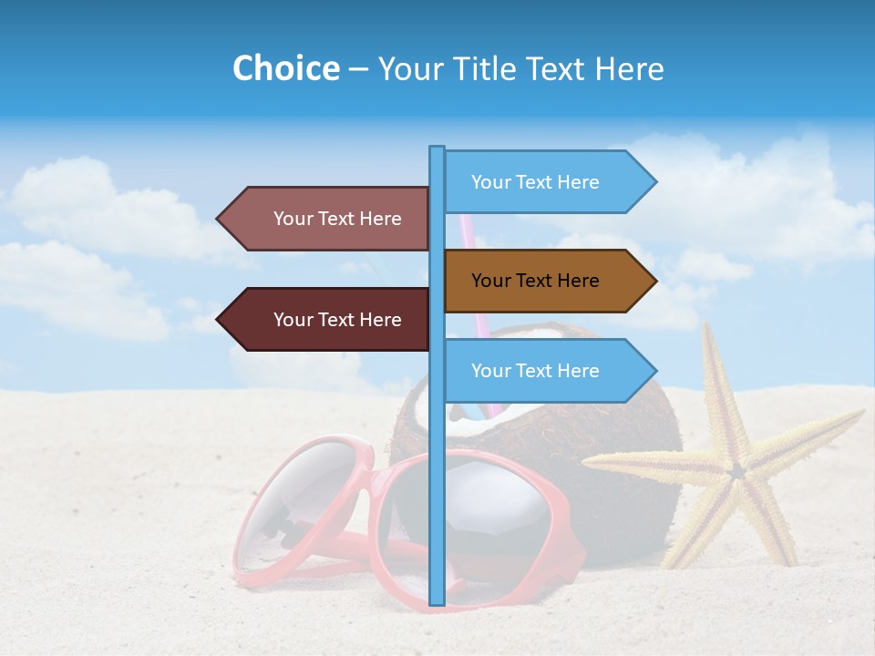 Refreshment Blue Scenic PowerPoint Template