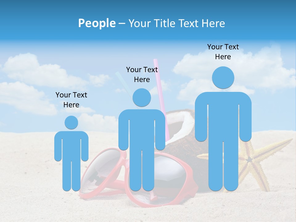 Refreshment Blue Scenic PowerPoint Template