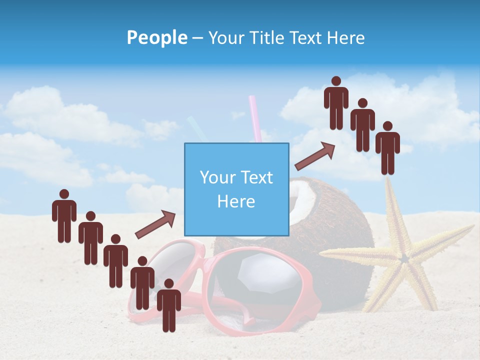 Refreshment Blue Scenic PowerPoint Template