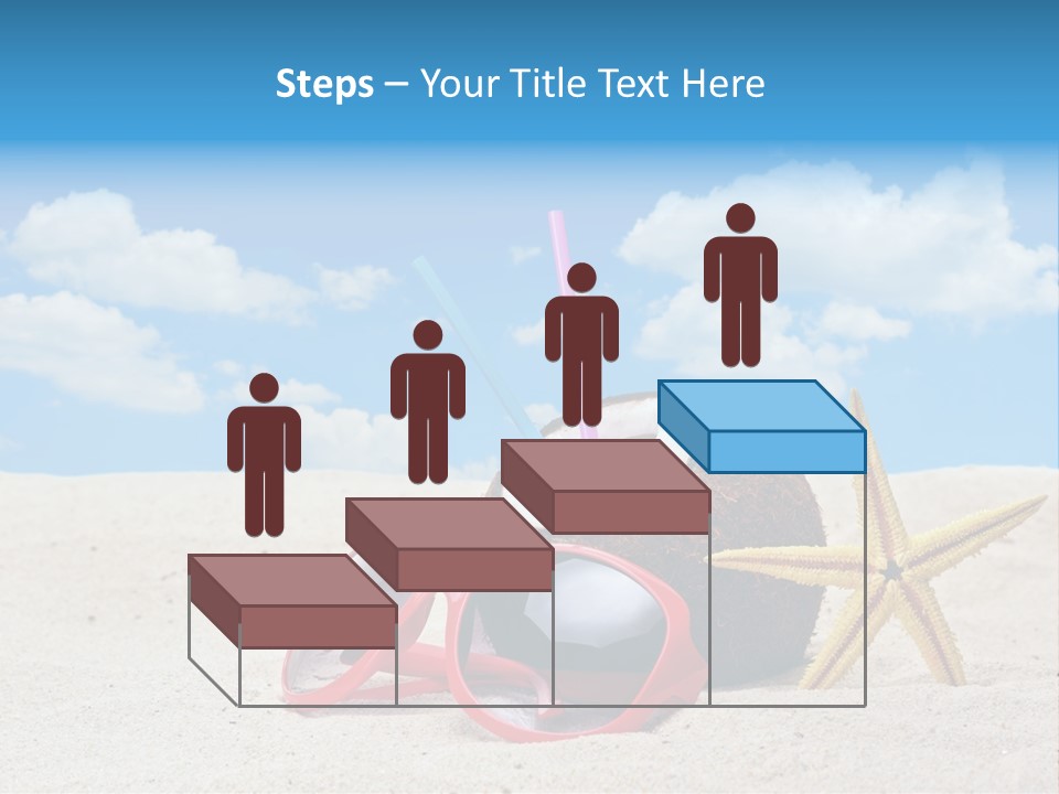 Refreshment Blue Scenic PowerPoint Template