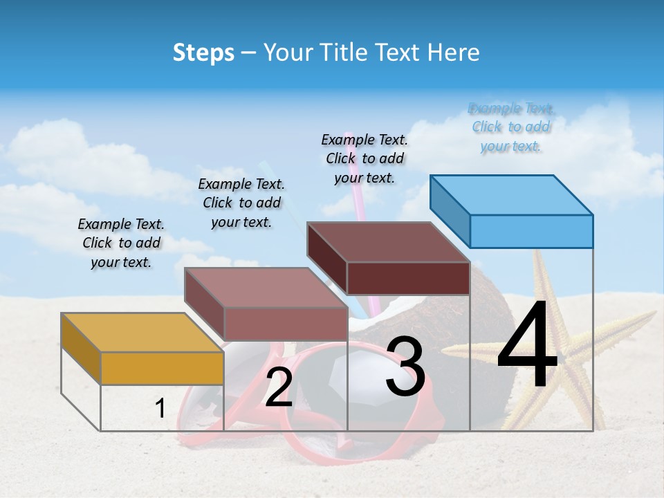 Refreshment Blue Scenic PowerPoint Template
