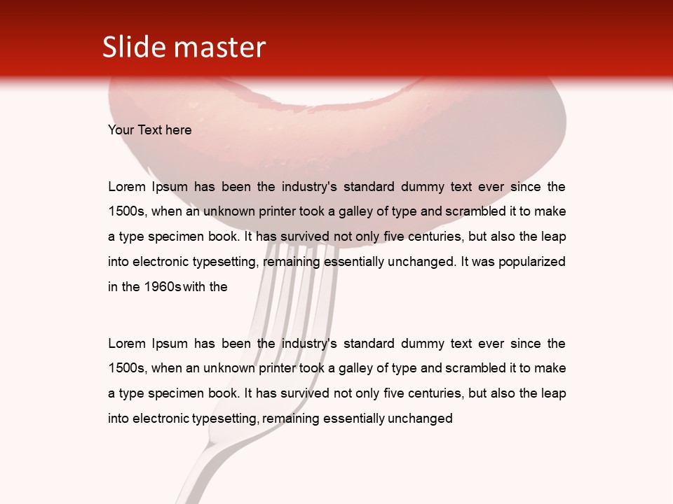 Product Pork Prepared PowerPoint Template