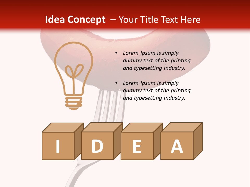 Product Pork Prepared PowerPoint Template