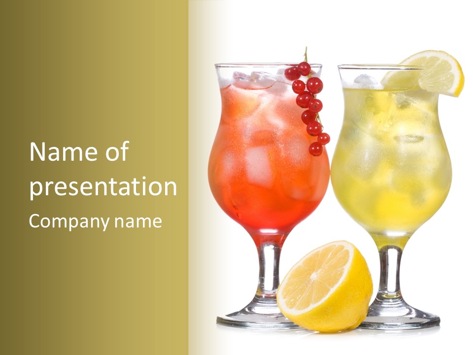 Tropical Soda Juice PowerPoint Template