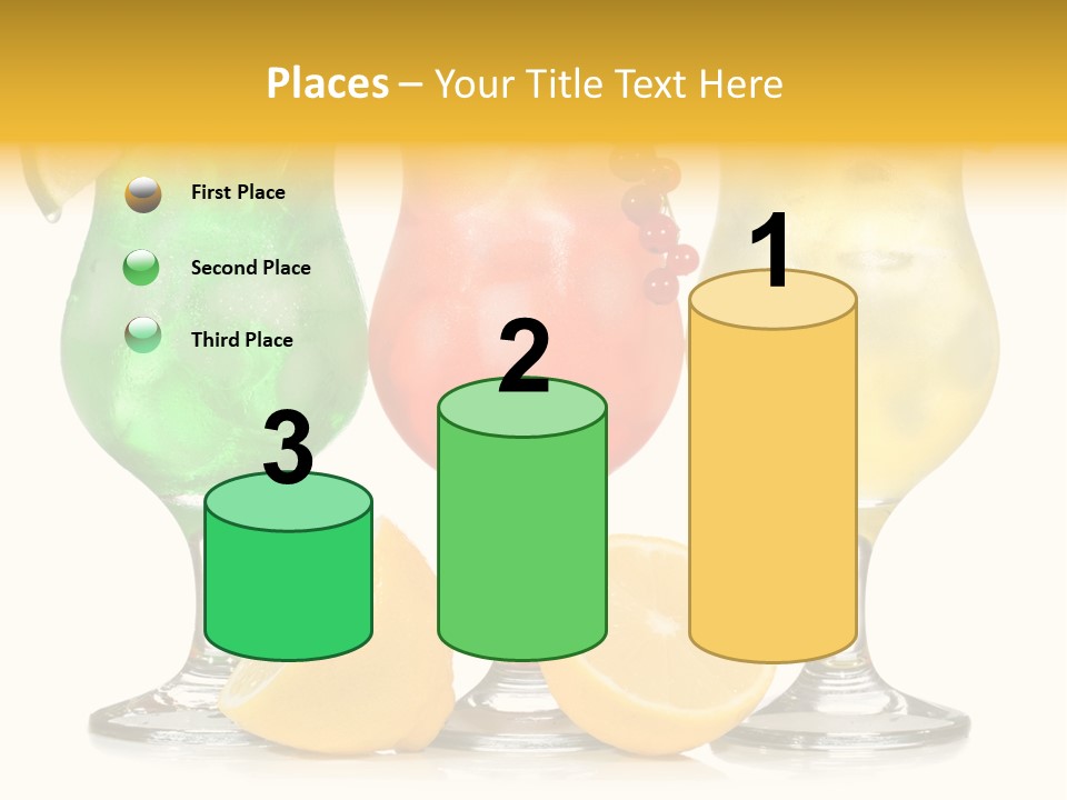 Lemon Refreshment Alcohol PowerPoint Template