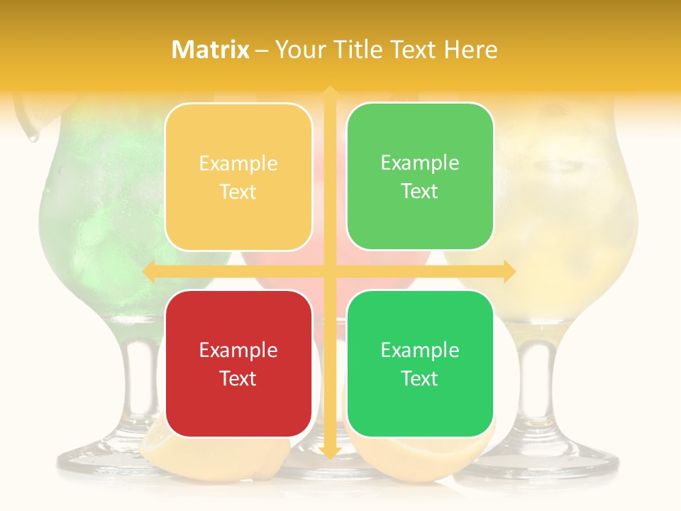 Lemon Refreshment Alcohol PowerPoint Template
