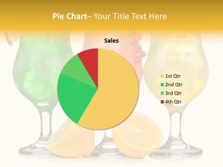 Lemon Refreshment Alcohol PowerPoint Template