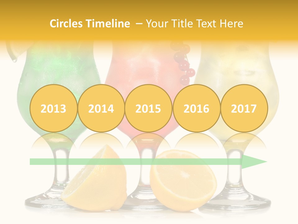 Lemon Refreshment Alcohol PowerPoint Template
