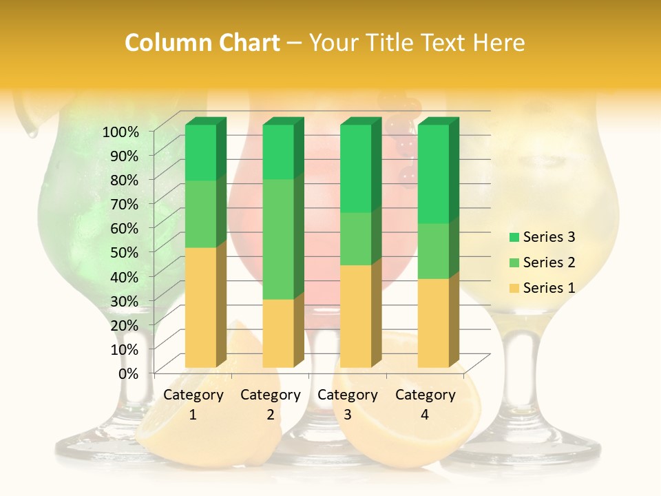 Lemon Refreshment Alcohol PowerPoint Template