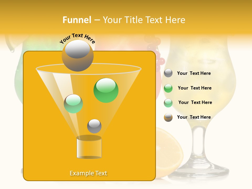 Lemon Refreshment Alcohol PowerPoint Template