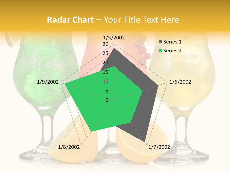 Lemon Refreshment Alcohol PowerPoint Template