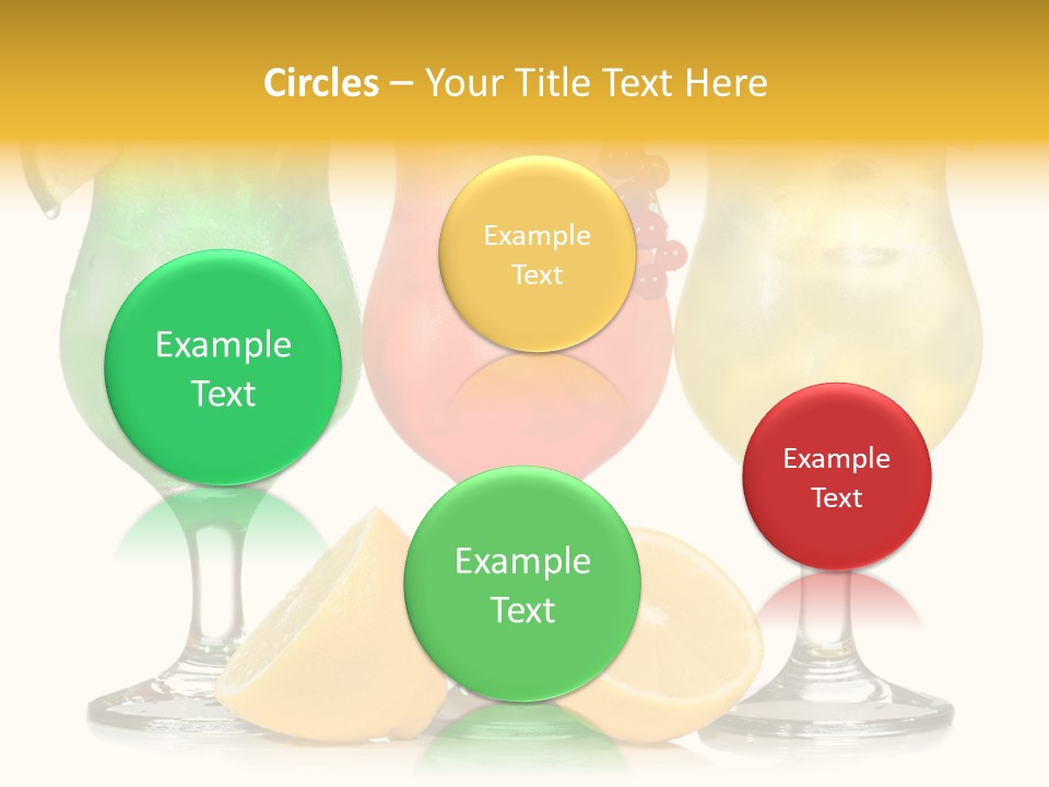 Lemon Refreshment Alcohol PowerPoint Template