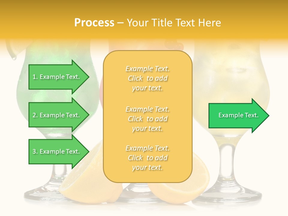 Lemon Refreshment Alcohol PowerPoint Template