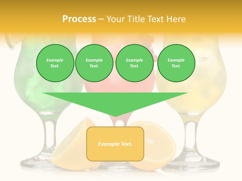 Lemon Refreshment Alcohol PowerPoint Template