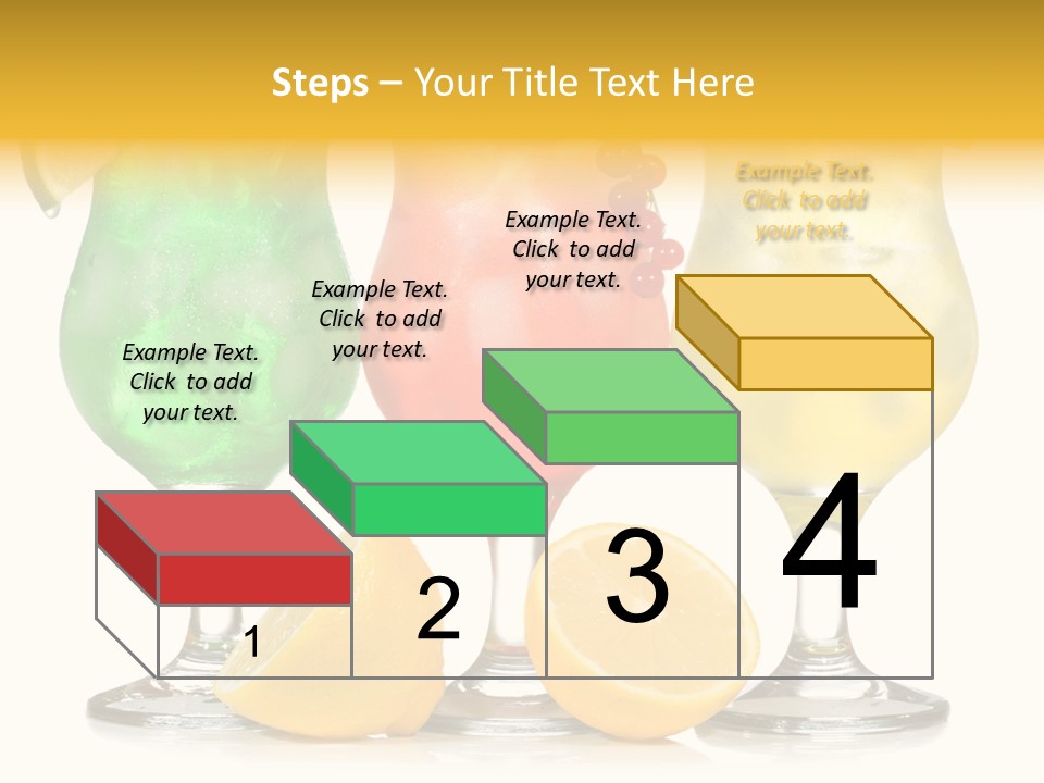 Lemon Refreshment Alcohol PowerPoint Template
