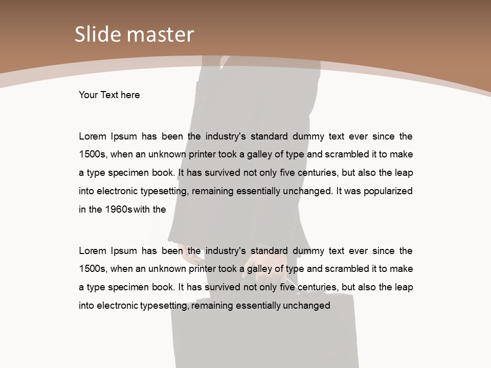 White School Business PowerPoint Template