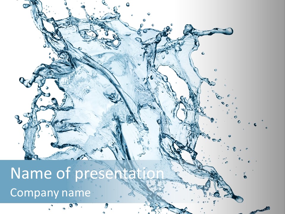 Wave Splash Clean PowerPoint Template