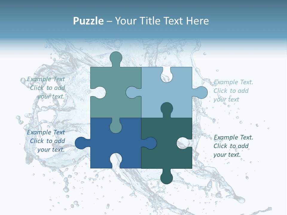 Wave Splash Clean PowerPoint Template