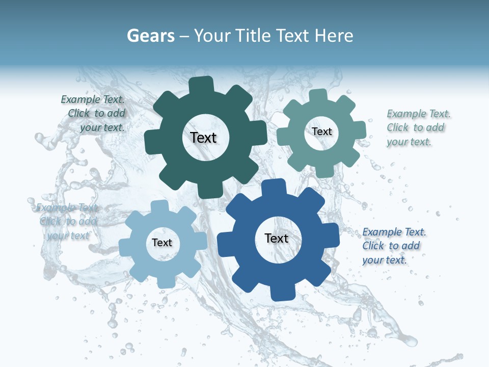 Wave Splash Clean PowerPoint Template