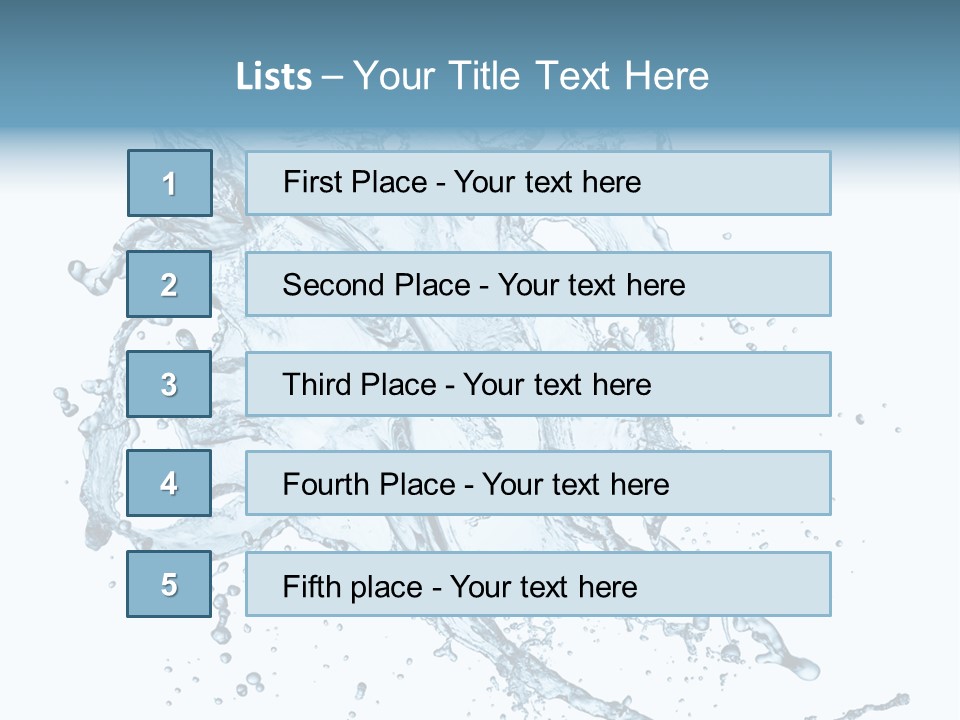 Wave Splash Clean PowerPoint Template