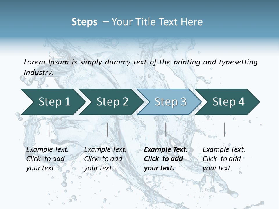Wave Splash Clean PowerPoint Template