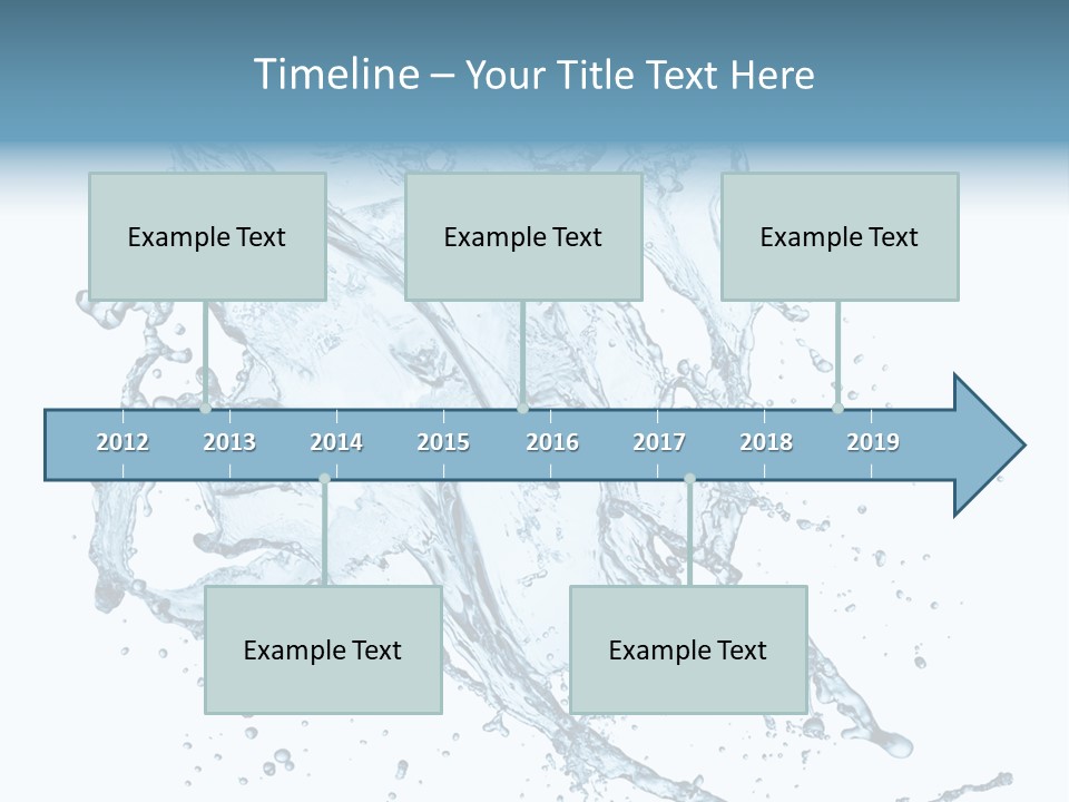 Wave Splash Clean PowerPoint Template