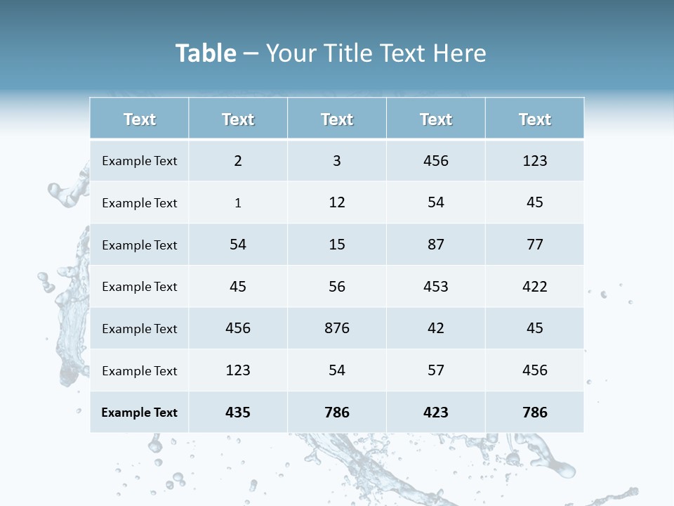 Wave Splash Clean PowerPoint Template