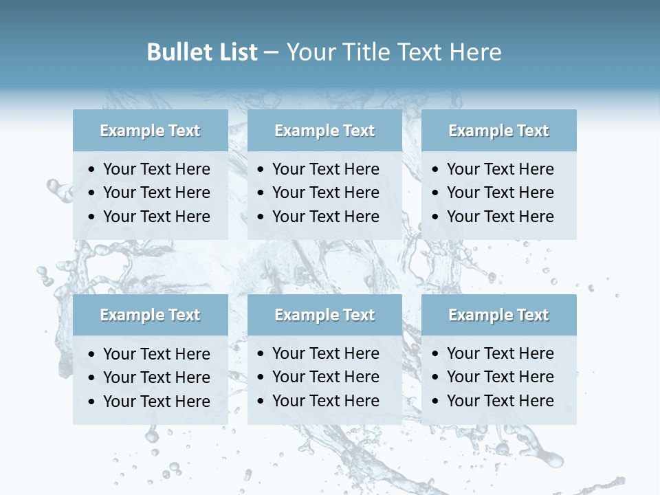 Wave Splash Clean PowerPoint Template