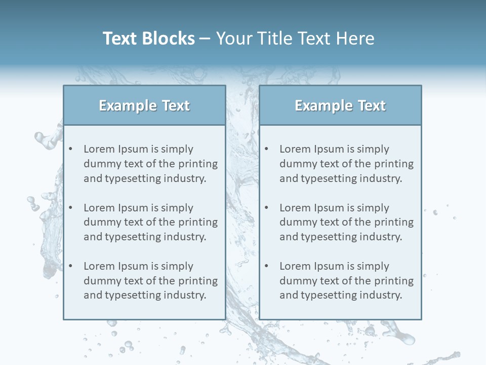 Wave Splash Clean PowerPoint Template