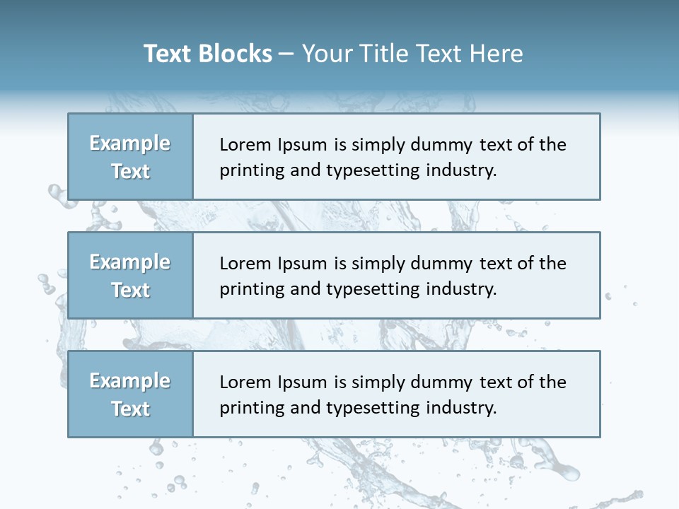 Wave Splash Clean PowerPoint Template