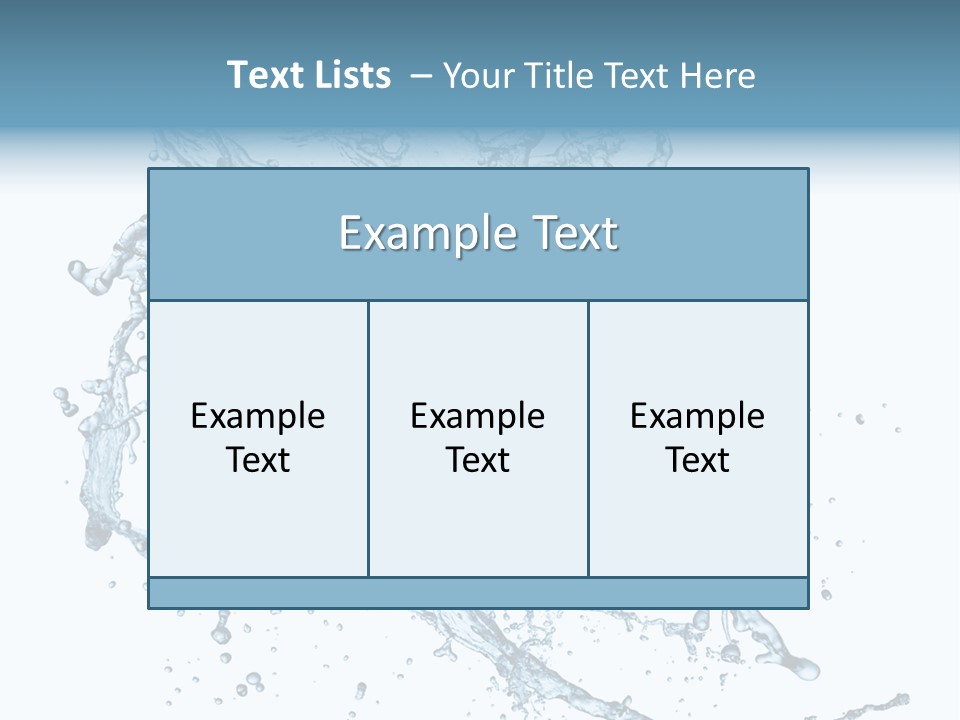Wave Splash Clean PowerPoint Template
